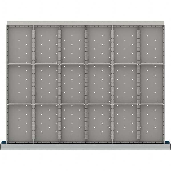 LISTA - 18-Compartment Drawer Divider Layout for 3.15" High Drawers - Americas Industrial Supply