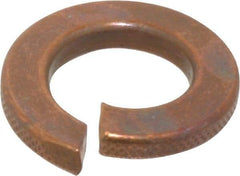 Value Collection - 7/16", 0.44" ID, 0.776" OD, 0.109" Thick Split Lock Washer - Silicon Bronze, 0.443" Min ID, 0.455" Max ID, 0.779" Min OD, 0.787" Max OD - Americas Industrial Supply