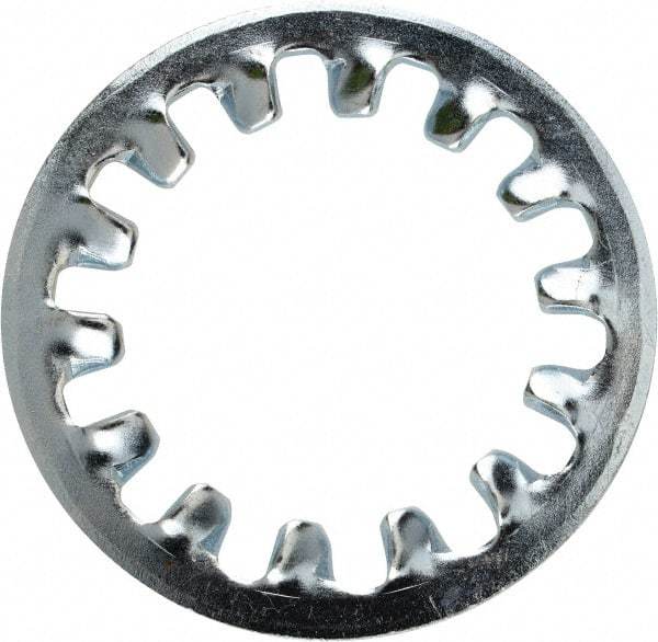 Value Collection - 1 Screw, 1.06" ID, Steel Internal Tooth Lock Washer - 1.637" OD, Zinc-Plated, Grade 2 - Americas Industrial Supply