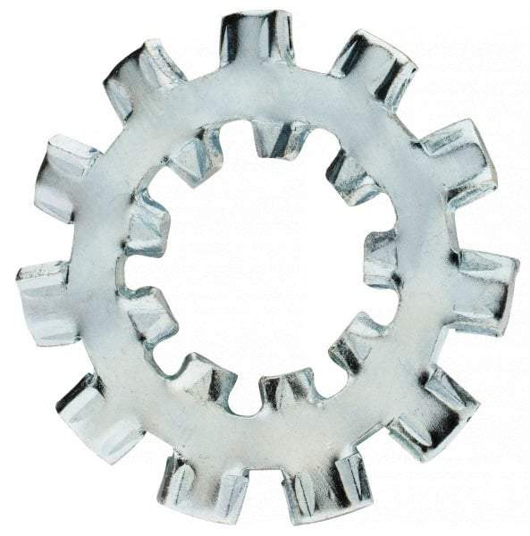 Value Collection - 1/2" Screw, 0.53" ID, Steel Internal Tooth & External Tooth Lock Washer - 1.26" OD, Zinc-Plated, Grade 2 - Americas Industrial Supply
