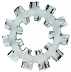 Value Collection - 1/2" Screw, 0.53" ID, Steel Internal Tooth & External Tooth Lock Washer - 1.26" OD, Zinc-Plated, Grade 2 - Americas Industrial Supply