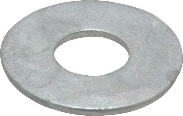 Value Collection - 3/4" Screw, Steel USS Flat Washer - 13/16" ID x 2" OD, 5/32" Thick, Galvanized Finish - Americas Industrial Supply