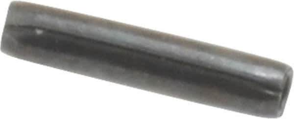 Made in USA - 1/16" Diam x 5/16" Long Coiled Spring Pin - Grade 1070-1090 Alloy Steel, Black Oxide Finish - Americas Industrial Supply
