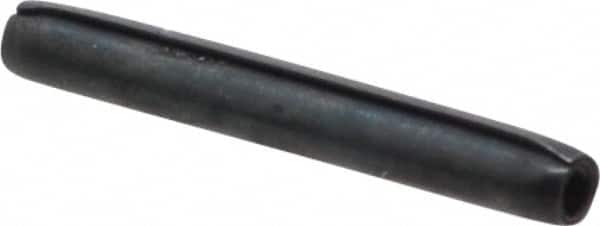 Made in USA - 1/16" Diam x 1/2" Long Coiled Spring Pin - Grade 1070-1090 Alloy Steel, Black Oxide Finish - Americas Industrial Supply
