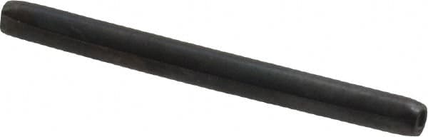 Made in USA - 1/16" Diam x 3/4" Long Coiled Spring Pin - Grade 1070-1090 Alloy Steel, Black Oxide Finish - Americas Industrial Supply