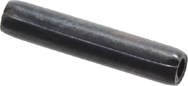Made in USA - 3/32" Diam x 1/2" Long Coiled Spring Pin - Grade 1070-1090 Alloy Steel, Black Oxide Finish - Americas Industrial Supply