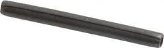 Made in USA - 3/32" Diam x 1" Long Coiled Spring Pin - Grade 1070-1090 Alloy Steel, Black Oxide Finish - Americas Industrial Supply