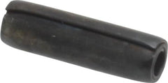 Made in USA - 1/8" Diam x 7/16" Long Coiled Spring Pin - Grade 1070-1090 Alloy Steel, Black Oxide Finish - Americas Industrial Supply