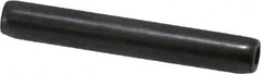 Made in USA - 1/8" Diam x 7/8" Long Coiled Spring Pin - Grade 1070-1090 Alloy Steel, Black Oxide Finish - Americas Industrial Supply