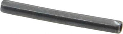 Made in USA - 1/8" Diam x 1-1/8" Long Coiled Spring Pin - Grade 1070-1090 Alloy Steel, Black Oxide Finish - Americas Industrial Supply