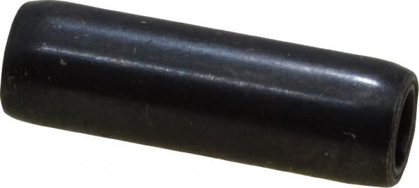 Made in USA - 3/16" Diam x 5/8" Long Coiled Spring Pin - Grade 1070-1090 Alloy Steel, Black Oxide Finish - Americas Industrial Supply