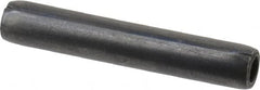 Made in USA - 3/16" Diam x 1-1/8" Long Coiled Spring Pin - Grade 1070-1090 Alloy Steel, Black Oxide Finish - Americas Industrial Supply