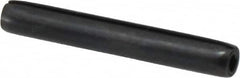 Made in USA - 3/16" Diam x 1-3/8" Long Coiled Spring Pin - Grade 1070-1090 Alloy Steel, Black Oxide Finish - Americas Industrial Supply