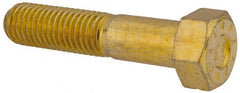 Hex Head Cap Screw: 5/8-11 x 3″, Grade L9 Steel, Zinc Yellow Dichromate Finish Partially Threaded