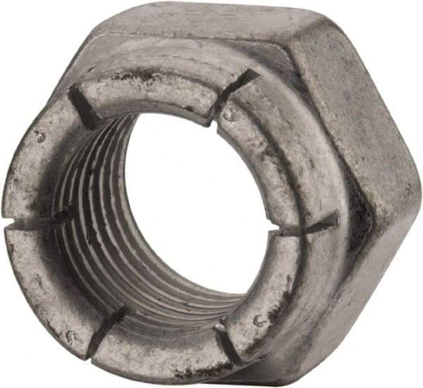 Flex-Loc - 7/16-20 UNJF Grade 2 Hex Lock Nut with Expanding Flex Top - Cadmium-Plated Finish, Meets Military Specifications - Americas Industrial Supply