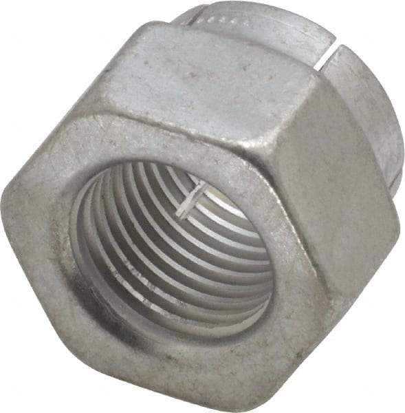 Flex-Loc - 1/2-20 UNJF Grade 2 Hex Lock Nut with Expanding Flex Top - Cadmium-Plated Finish, Meets Military Specifications - Americas Industrial Supply