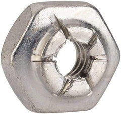 Flex-Loc - #6-32 UNJC Grade 2 Hex Lock Nut with Expanding Flex Top - 5/16" Width Across Flats, 3/16" High, Cadmium-Plated Finish, Meets Military Specifications - Americas Industrial Supply