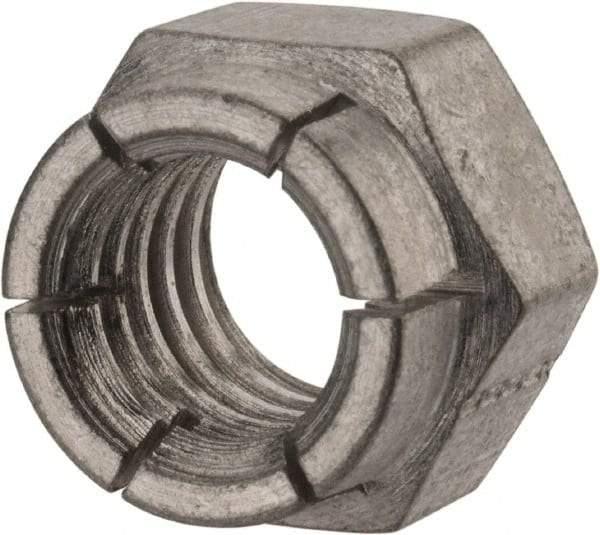 Flex-Loc - 7/16-14 UNC Grade 2 Hex Lock Nut with Expanding Flex Top - Cadmium-Plated Finish, Meets Military Specifications - Americas Industrial Supply