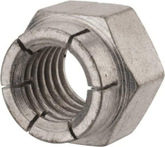 Flex-Loc - 1/2-13 UNC Grade 2 Hex Lock Nut with Expanding Flex Top - Cadmium-Plated Finish, Meets Military Specifications - Americas Industrial Supply