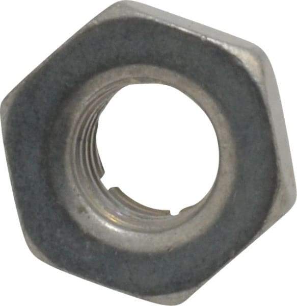 Flex-Loc - 1/4-28 UNJF Grade 2 Hex Lock Nut with Expanding Flex Top - 7/32" High, Cadmium-Plated Finish, Meets Military Specifications - Americas Industrial Supply