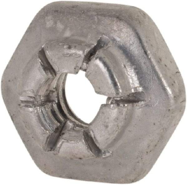 Flex-Loc - #6-32 UNJC Grade 2 Hex Lock Nut with Expanding Flex Top - 5/16" Width Across Flats, 9/64" High, Cadmium-Plated Finish, Meets Military Specifications - Americas Industrial Supply