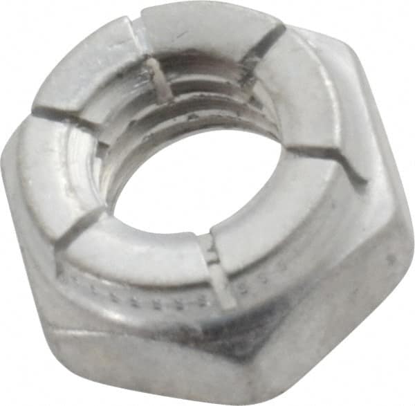 Flex-Loc - 5/16-18 UNC Grade 2 Hex Lock Nut with Expanding Flex Top - 17/64" High, Cadmium-Plated Finish, Meets Military Specifications - Americas Industrial Supply