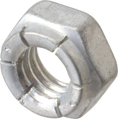 Flex-Loc - 3/8-16 UNC Grade 2 Hex Lock Nut with Expanding Flex Top - 9/32" High, Cadmium-Plated Finish, Meets Military Specifications - Americas Industrial Supply