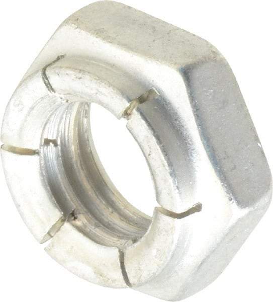 Flex-Loc - 1/2-13 UNC Grade 2 Hex Lock Nut with Expanding Flex Top - 21/64" High, Cadmium-Plated Finish, Meets Military Specifications - Americas Industrial Supply