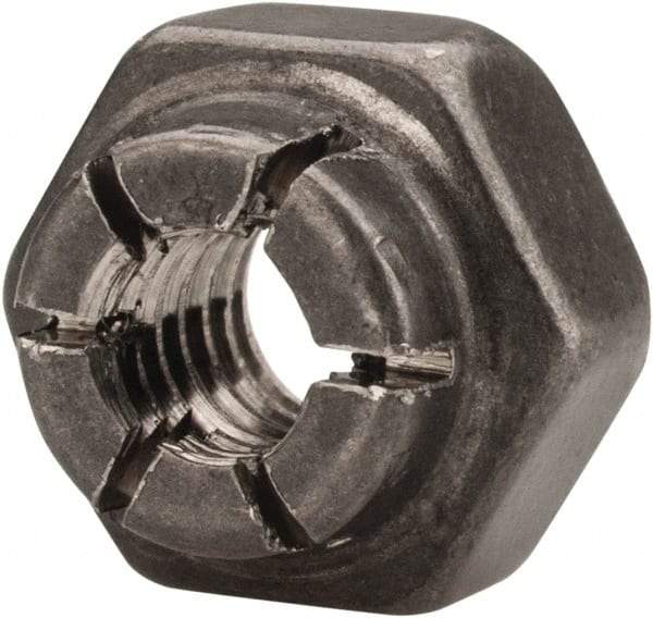 Flex-Loc - #8-32 UNJC 18-8 Hex Lock Nut with Expanding Flex Top - Uncoated, Meets Military Specifications - Americas Industrial Supply