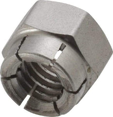 Flex-Loc - 3/8-16 UNC 18-8 Hex Lock Nut with Expanding Flex Top - Uncoated, Meets Military Specifications - Americas Industrial Supply