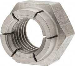 Flex-Loc - 1/2-13 UNC 18-8 Hex Lock Nut with Expanding Flex Top - Uncoated, Meets Military Specifications - Americas Industrial Supply