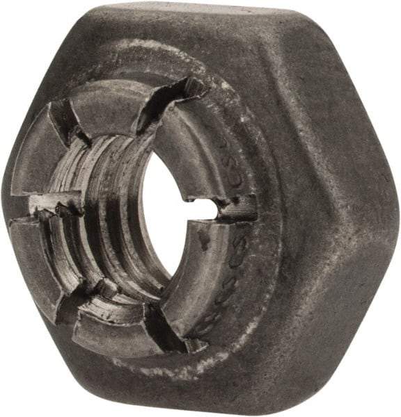 Flex-Loc - #10-32 UNJF 18-8 Hex Lock Nut with Expanding Flex Top - 3/16" High, Uncoated, Meets Military Specifications - Americas Industrial Supply