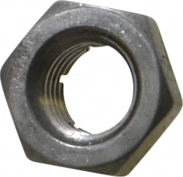 Flex-Loc - 5/16-24 UNJF 18-8 Hex Lock Nut with Expanding Flex Top - 17/64" High, Uncoated, Meets Military Specifications - Americas Industrial Supply