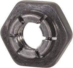 Flex-Loc - #10-24 UNJC 18-8 Hex Lock Nut with Expanding Flex Top - 3/16" High, Uncoated, Meets Military Specifications - Americas Industrial Supply