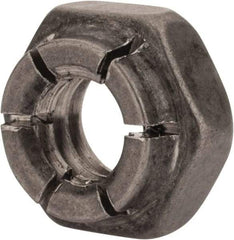 Flex-Loc - 1/4-20 UNC 18-8 Hex Lock Nut with Expanding Flex Top - 7/32" High, Uncoated, Meets Military Specifications - Americas Industrial Supply