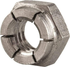 Flex-Loc - 5/16-18 UNC 18-8 Hex Lock Nut with Expanding Flex Top - 17/64" High, Uncoated, Meets Military Specifications - Americas Industrial Supply