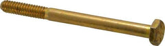 Value Collection - 1/4-20 UNC, 3" Length Under Head Hex Head Cap Screw - Partially Threaded, Grade 8 Alloy Steel, Zinc-Plated Finish, 7/16" Hex - Americas Industrial Supply