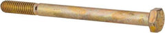 Value Collection - 5/16-18 UNC, 4" Length Under Head Hex Head Cap Screw - Partially Threaded, Grade 8 Alloy Steel, Zinc-Plated Finish, 1/2" Hex - Americas Industrial Supply