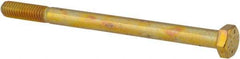 Value Collection - 5/16-18 UNC, 4-1/2" Length Under Head Hex Head Cap Screw - Partially Threaded, Grade 8 Alloy Steel, Zinc-Plated Finish, 1/2" Hex - Americas Industrial Supply
