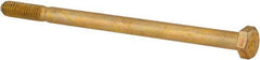 Value Collection - 5/16-18 UNC, 5" Length Under Head Hex Head Cap Screw - Partially Threaded, Grade 8 Alloy Steel, Zinc-Plated Finish, 1/2" Hex - Americas Industrial Supply