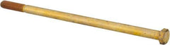 Value Collection - 3/8-16 UNC, 8" Length Under Head Hex Head Cap Screw - Partially Threaded, Grade 8 Alloy Steel, Zinc-Plated Finish, 9/16" Hex - Americas Industrial Supply
