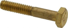 Value Collection - 1/2-13 UNC, 7/8" Length Under Head Hex Head Cap Screw - Fully Threaded, Grade 8 Alloy Steel, Zinc-Plated Finish, 3/4" Hex - Americas Industrial Supply