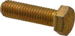 Value Collection - 1/2-13 UNC, 1-3/4" Length Under Head Hex Head Cap Screw - Partially Threaded, Grade 8 Alloy Steel, Zinc-Plated Finish, 3/4" Hex - Americas Industrial Supply