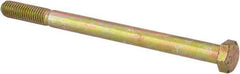 Value Collection - 1/2-13 UNC, 7" Length Under Head Hex Head Cap Screw - Partially Threaded, Grade 8 Alloy Steel, Zinc-Plated Finish, 3/4" Hex - Americas Industrial Supply