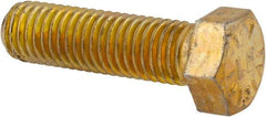 Value Collection - 9/16-12 UNC, 2" Length Under Head Hex Head Cap Screw - Fully Threaded, Grade 8 Alloy Steel, Zinc-Plated Finish, 13/16" Hex - Americas Industrial Supply