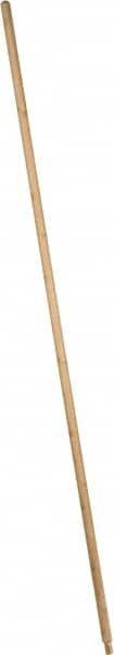 PRO-SOURCE - 60 x 15/16" Wood Handle for Push Brooms - Threaded Connection, Tan - Americas Industrial Supply