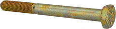 Value Collection - 1/4-28 UNF, 2-1/2" Length Under Head Hex Head Cap Screw - Partially Threaded, Grade 8 Alloy Steel, Zinc-Plated Finish, 7/16" Hex - Americas Industrial Supply