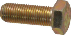 Value Collection - 3/8-24 UNF, 1" Length Under Head Hex Head Cap Screw - Fully Threaded, Grade 8 Alloy Steel, Zinc-Plated Finish, 9/16" Hex - Americas Industrial Supply