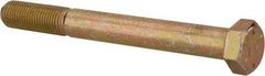 Value Collection - 3/8-24 UNF, 3-1/2" Length Under Head Hex Head Cap Screw - Partially Threaded, Grade 8 Alloy Steel, Zinc-Plated Finish, 9/16" Hex - Americas Industrial Supply