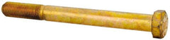 Value Collection - 3/8-24 UNF, 3-3/4" Length Under Head Hex Head Cap Screw - Partially Threaded, Grade 8 Alloy Steel, Zinc-Plated Finish, 9/16" Hex - Americas Industrial Supply